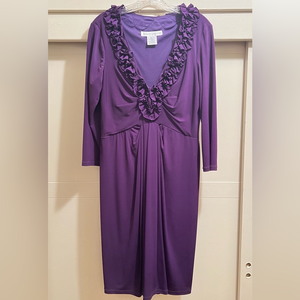 Dark purple Maggy London Size 14 dress